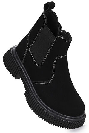 Kiko Kids Penka Fermuarlı Erkek Çocuk Günlük Bot Ayakkabı