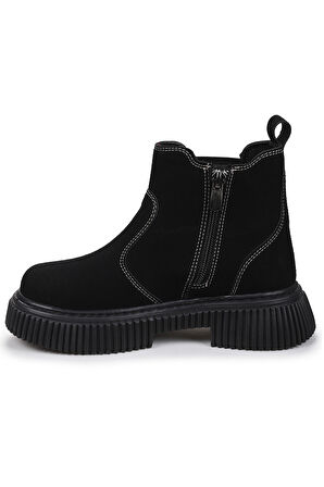 Kiko Kids Penka Fermuarlı Erkek Çocuk Günlük Bot Ayakkabı