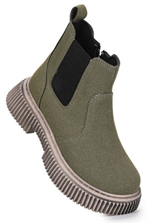 Kiko Kids Penka Fermuarlı Erkek Çocuk Günlük Bot Ayakkabı