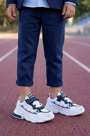  Style Faylon Taban Günlük Cırtlı Erkek Çocuk Spor Ayakkabı