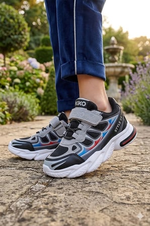  Style Faylon Taban Günlük Cırtlı Erkek Çocuk Spor Ayakkabı