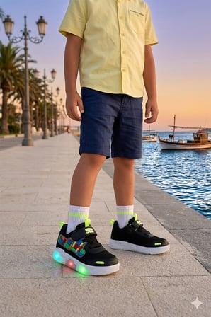  Scarpe Cırtlı Işıklı Erkek Bebek / Çocuk Spor Ayakkabı