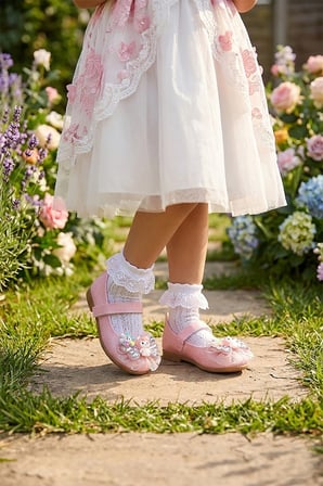  Hila Cırtlı Simli Kız Bebek / Çocuk Babet Ayakkabı