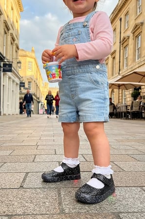  Fine Günlük Işıklı Cırtlı Kız Bebek / Çocuk Babet Ayakkabı