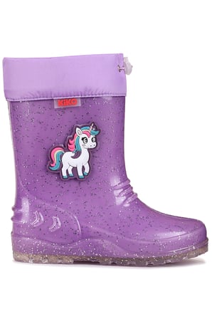  Rainy Unicorn Su Geçirmez Kız Çocuk Yağmur Çizmesi