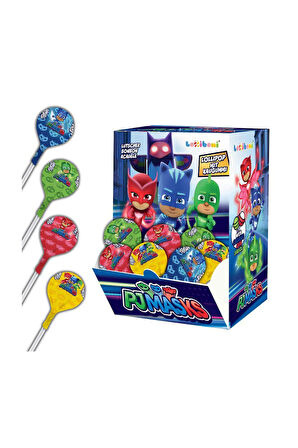 PJ Masks Kahramanlarıyla Eğlenceli Sakızlı Lolipop (16 Gr)