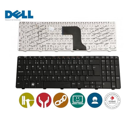 Dell İnspiron 15R, N5010, M5010 Notebook Klavyesi - Siyah TR MB352-001 / KL0516
