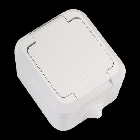 **Makel Nemliyer Beyaz Kapaklı Topraklı Sıva Üstü Priz 18304 10'lu Paket – IP44 Korumalı, 16A 250V, Nemli ve Dış Ortam Kullanımına Uygun Elektrik Prizi**