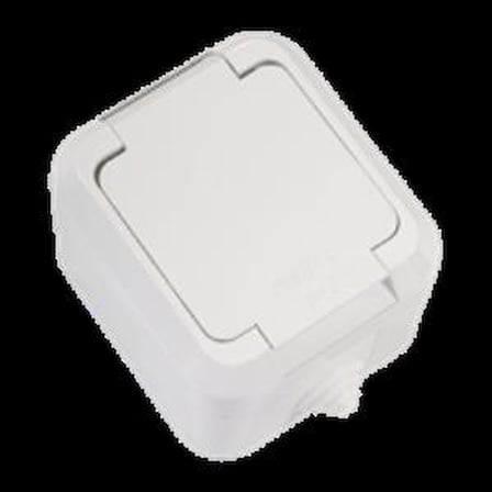**Makel Nemliyer Beyaz Kapaklı Topraklı Sıva Üstü Priz 18304 10'lu Paket – IP44 Korumalı, 16A 250V, Nemli ve Dış Ortam Kullanımına Uygun Elektrik Prizi**