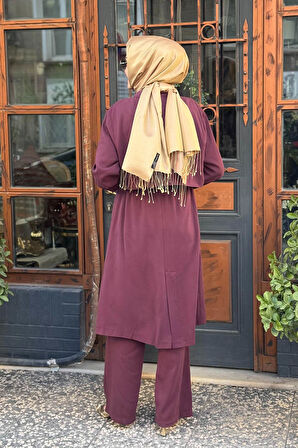 HILAY Belda Pantolonlu Takım HLY012Y101.006 Mürdüm