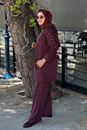 HILAY Helen Pantolonlu Takım HLY0125Y101.018 Mürdüm