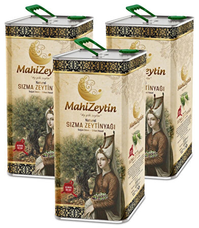 Mahizeytin 15 Litre Natürel Sızma Soğuk Sıkım Erken Hasat Zeytinyağı