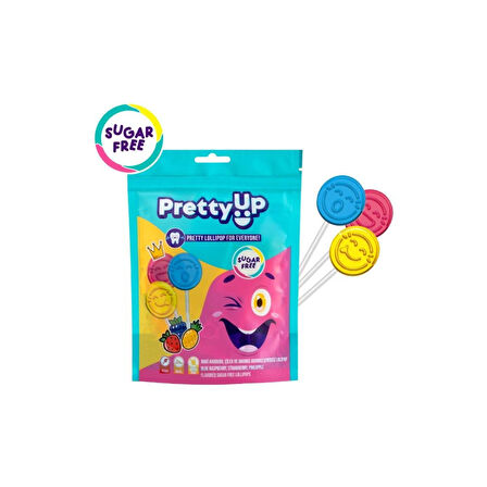 Pretty Up Flat Lolipop Tekli 5,5g 10'lu Paket
