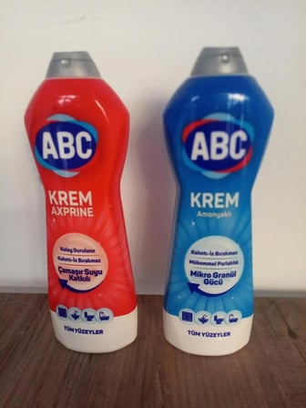 ABC KREM AXPRİNE 750ml + ABC KREM AMONYAKLI 750ml X 2li