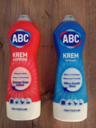 ABC KREM AXPRİNE 750ml + ABC KREM AMONYAKLI 750ml X 2li