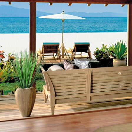 Yapay Çiçek Saz 60 cm Plants Grass  4 Adet Dekoratif Çiçek 