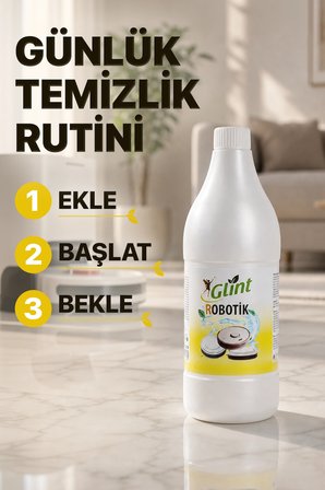 Glint Robotik 1 Litre Akıllı Robot Süpürge Deterjanı Zemin Temizleyici
