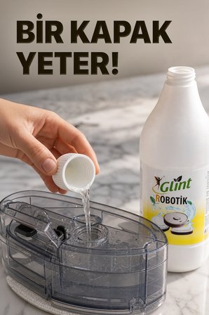 Glint Robotik 1 Litre Akıllı Robot Süpürge Deterjanı Zemin Temizleyici