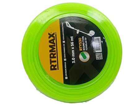 RtrMax Rty530 3,0mm 56Metre 6 Köşeli Tip Çim Biçme Misina Yeşil