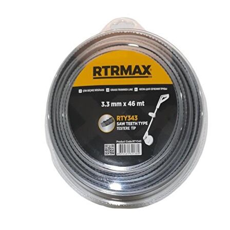 Rtrmax RTY343 Tırpan Misinası Testere 3.3MMx46M