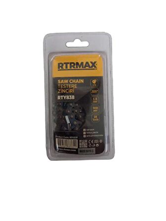 Rtrmax Rty838 Motorlu Testere Zinciri .325'' 1.3 Mm 38 Diş 50 cm