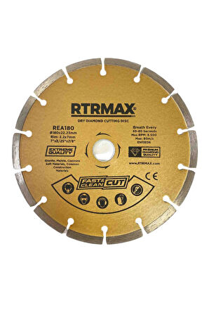 Rtrmax Rea180 Mermer Kesici Elmas 180 mm