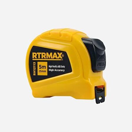 Rtrmax RH12113 Şerit Metre Stoplu 5 Mtx25mm