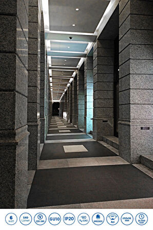 RTL11101-10 Rother GU10 LED Spot Ampul 6W 540 Lümen 6500K Beyaz Işık Enerji Tasarruflu Ampul 10 Adet