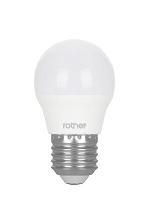 RTL09121 Rother G45 LED Ampul 6W E27 470 Lümen 3000K Sarı Işık - Enerji Tasarruflu Ampul