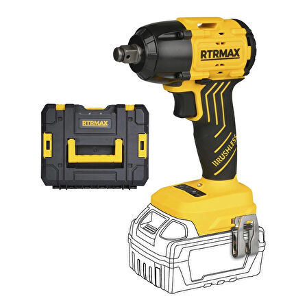 Rtrmax Akülü Somun Sıkma Kömürsüz 1/2 350Nm (AKÜSÜZ) RTRMAX S-LION RTS5030B