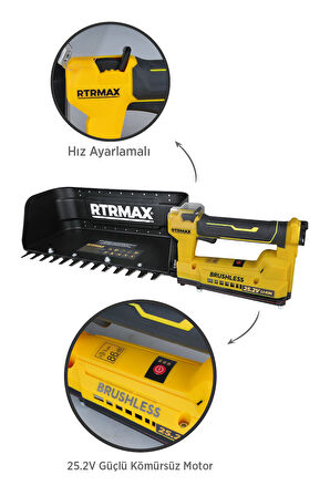 RTM9653 Şarjlı Çay Toplama Makinesi 25.2 V 10.4 Ah - Akü Dahil