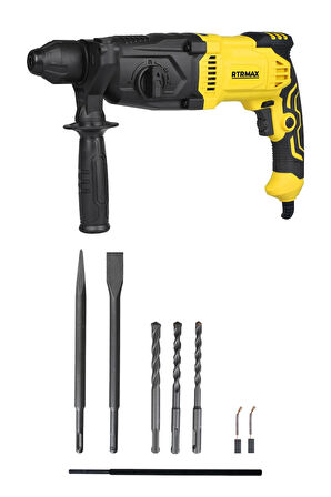 RTM2290SET Sds Plus Kırıcı ve Delici 5'lİ Set - Eldiven-Çekiç-Uç Tutucu