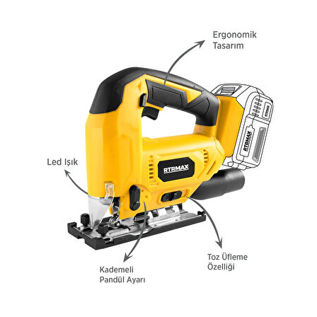 RTX1844B Şarjlı Dekupaj Testere - Akü Hariç