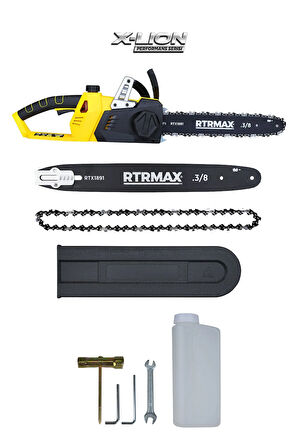 RTX1891BSET Şarjlı Ağaç Kesme Motoru 3'lü Set -Eldiven-Testere Zinciri