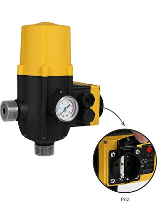 Rtrmax RTM858 Hidromat Barometre Prizli 1.5-2.2 Bar 1x1'' Çap - RTM858