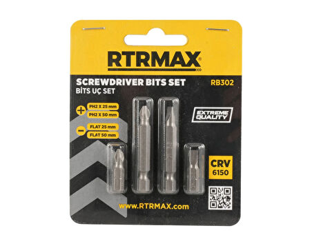 RB302 Bits Uç Seti - 4 Parça