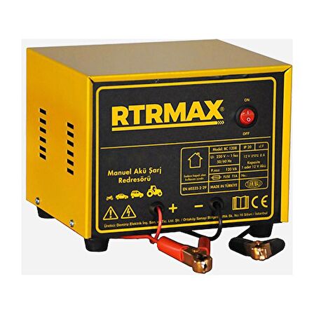 Rtr Max Akü Şarj Cihazı 8A 12V 20-105Ah Rtm504