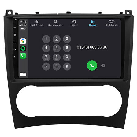 Mercedes C Serisi W203 Android Multimedya Sistemi (2005-2007) CRV-4341XR