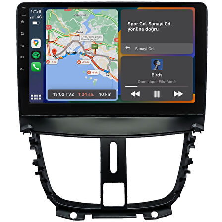 Peugeot 207 Android Multimedya Sistemi (2006-2012) CRV-4421XR