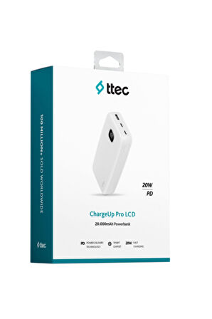 20.000 mah powerbank Chargeup pro lcd 20w hızlı şarj 20000 powerbank