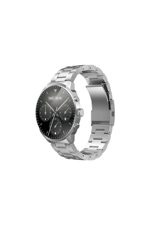 ttec Akıllı Saat Tempus Pro S 45mm AMOLED Ekranlı Yuvarlak Metal Çelik Kasa Metalik Gri 2SW08MT