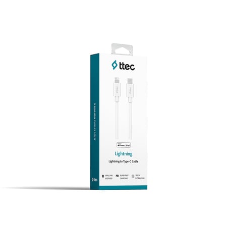 ttec USB-C - Lightning MFi Şarj Kablosu 150cm