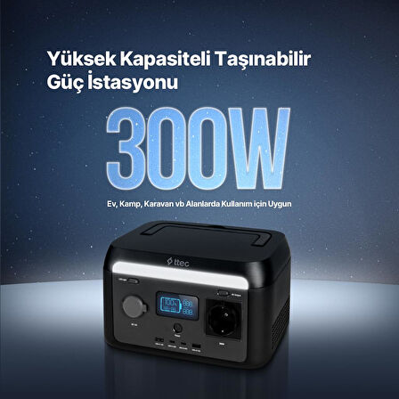 ttec PowerMax 204,8Wh 300W Taşınabilir Güç İstasyonu