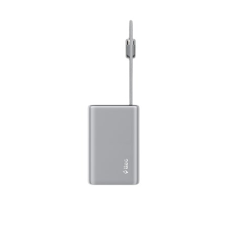 ttec ReCharger Pro Max TFT 20.000mAh PD 45W USB-C ve Lightning Dahili Kablolu Taşınabilir Hızlı Şarj