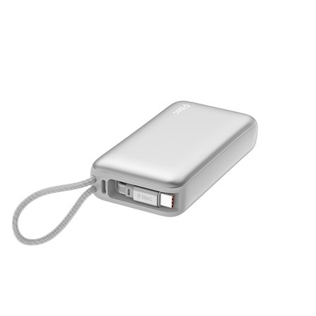 ttec ReCharger Pro LCD 10.000mAh PD 35W USB-C Makaralı Kablolu Taşınabilir Hızlı Şarj Aleti / Powerbank