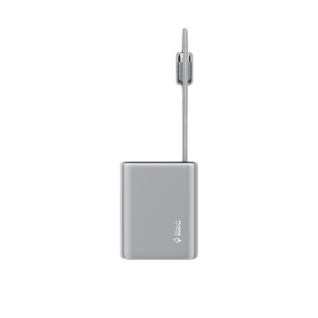 ttec ReCharger Pro TFT 10.000mAh PD 35W USB-C ve Lightning Dahili Kablolu Taşınabilir Hızlı Şarj Aleti Powerbank
