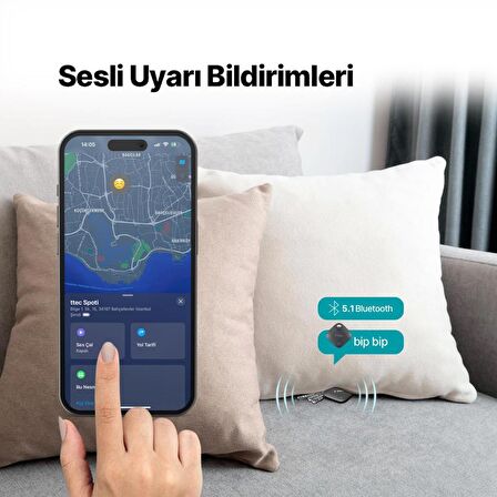 ttec Spoti Apple Lisanslı Bul Uygulaması Uyumlu Sesli Uyarı Bildirimli Akıllı Takip Cihazı