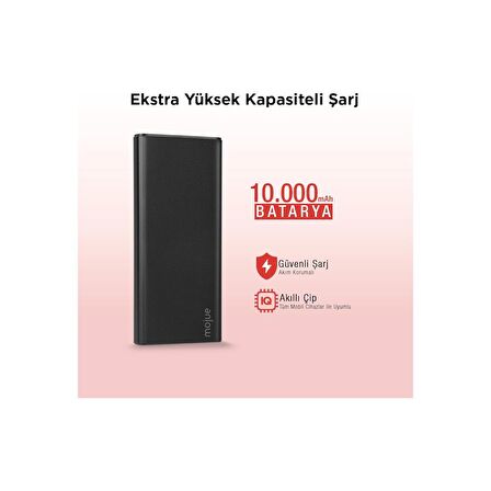 Mojue by ttec PB05 10.000mAh PD 20W LCD Ekranlı Taşınabilir Şarj