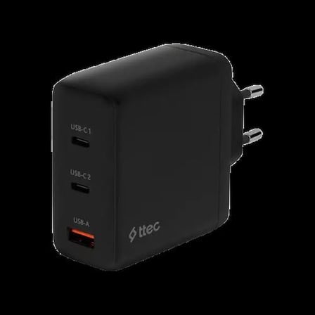 ttec SmartCharger Trio GAN 120W PD Seyahat Hızlı Şarj Aleti 2 USB-C+USB-A Teşhir