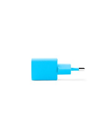 TTEC SmartCharger GAN 20W PD Seyahat Hızlı Şarj Aleti + USB-C - USB-C 3A Kablo Neon Neon Mavi